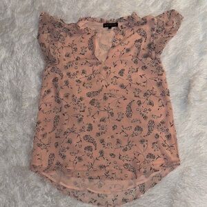 Nordstrom Gibsonlook Pink Floral Blouse